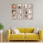 12 ADET 20X20 CM KARE Sök Tak Kare Duvar Çerçevesi