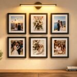 6 ADET  SİYAH RENK 20X20 CM KARE ve APLİK